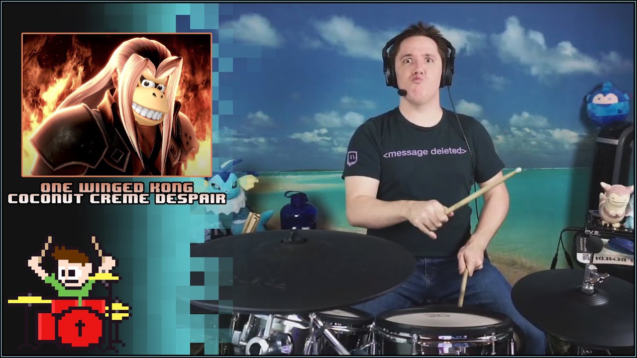 One Winged Kong: Coconut Creme Despair On Drums!