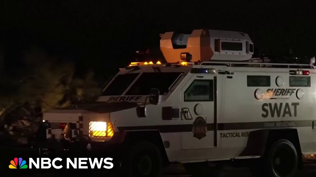Law enforcement activity happening in Nancy Guthrie's neighborhood