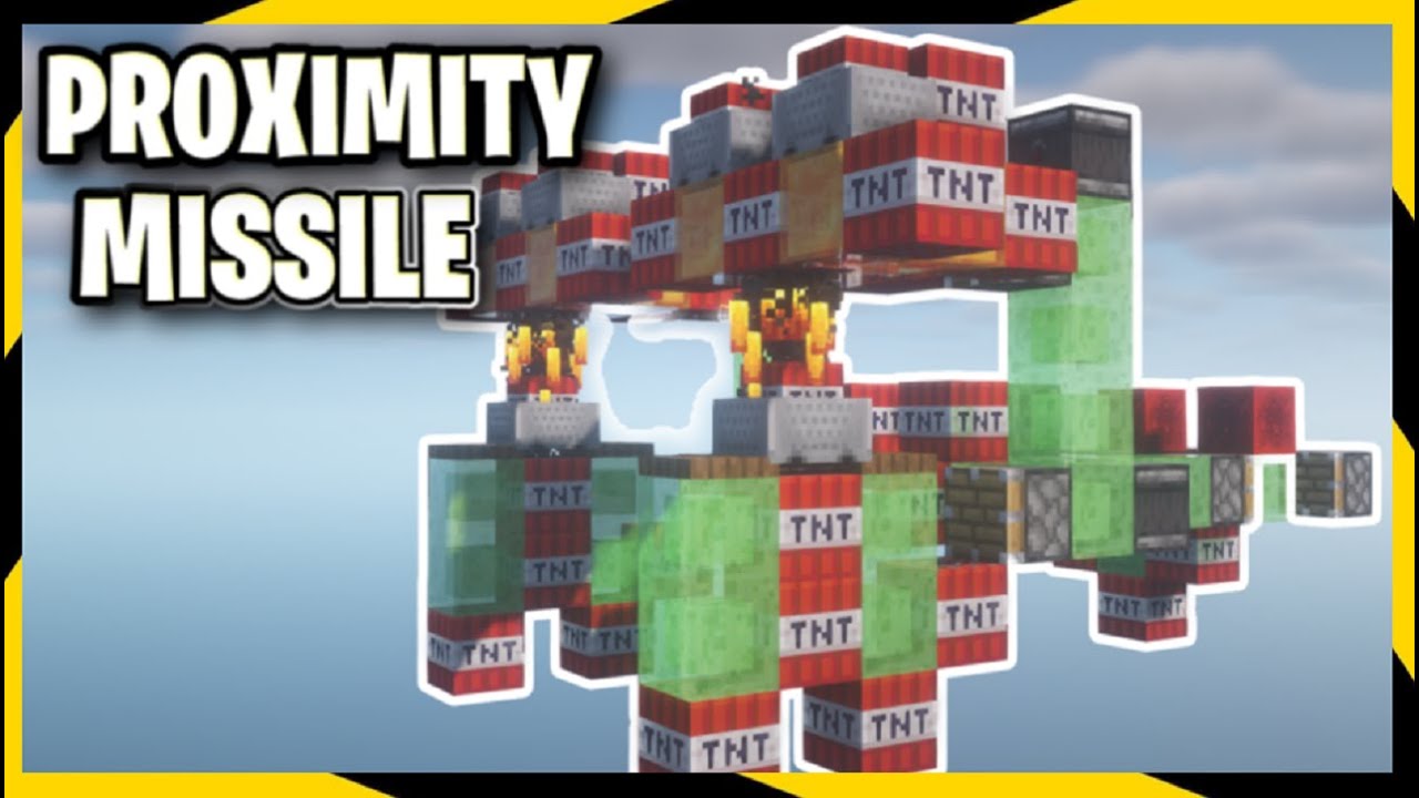Minecraft Redstone Weapon: Heat-Seeking Proximity Missile