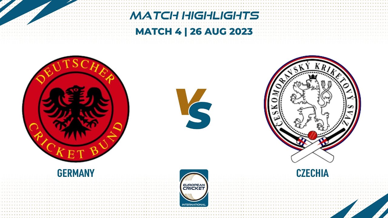 Match 4 - GER vs CZE | Highlights | ECI Germany, Dresden | 26 Aug 2023 | ECI23.118