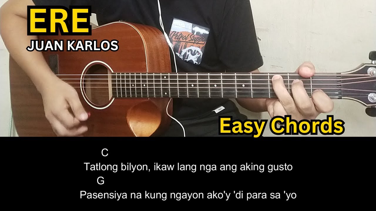 Ere - Juan Karlos | Guitar Tutorial | Guitar Chords