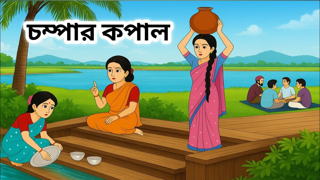 কাজের মেয়ে চম্পার কপাল|Bangla New Cartoon |Rupkothar Golpo|Thakumar Jhuli 
