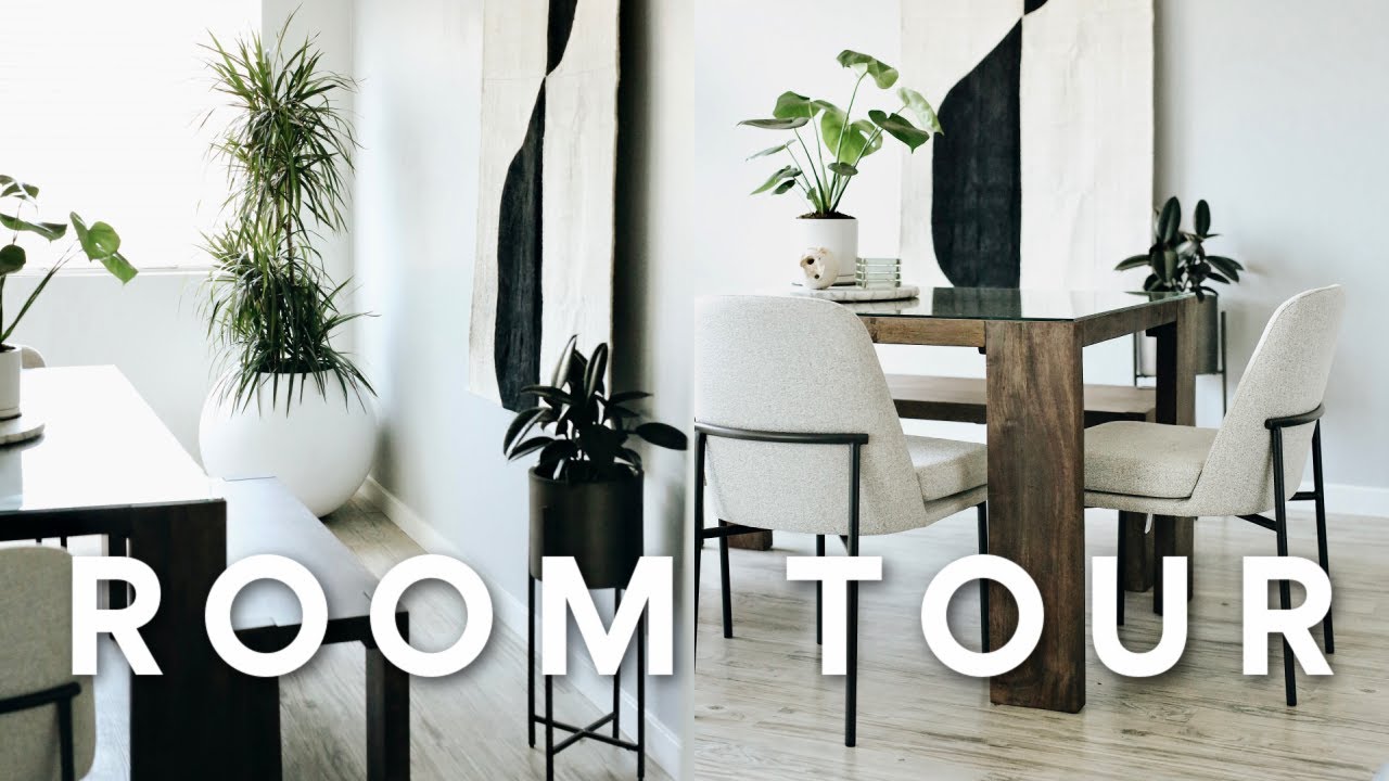 DINING ROOM TOUR! EASY ROOM MAKEOVER INSPO