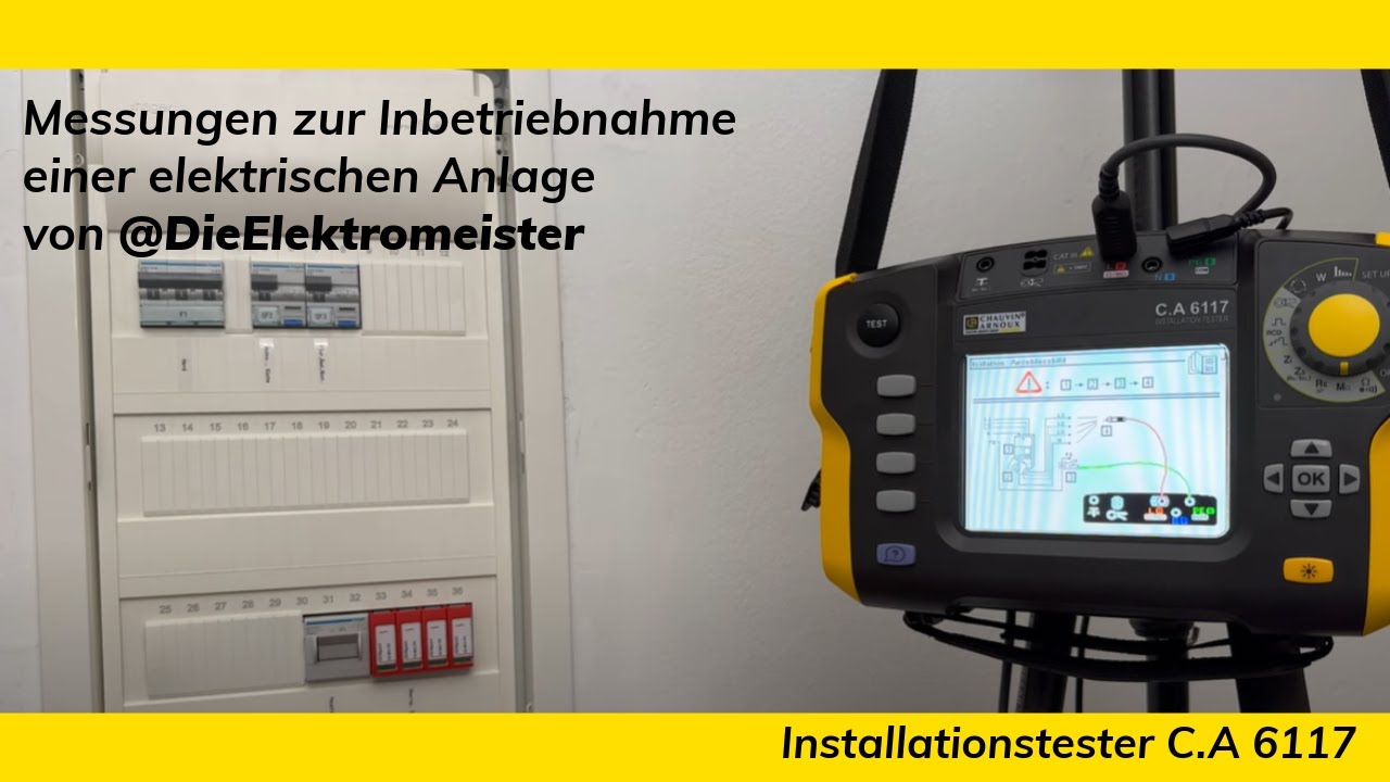 Wie führt man Messungen bei der Inbetriebnahme einer elektrischen Anlage durch?