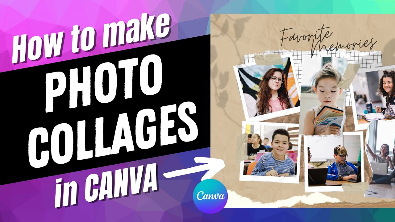 How to Make a PHOTO COLLAGE in CANVA [It's quick, easy, and FREE for Canva for Education users]