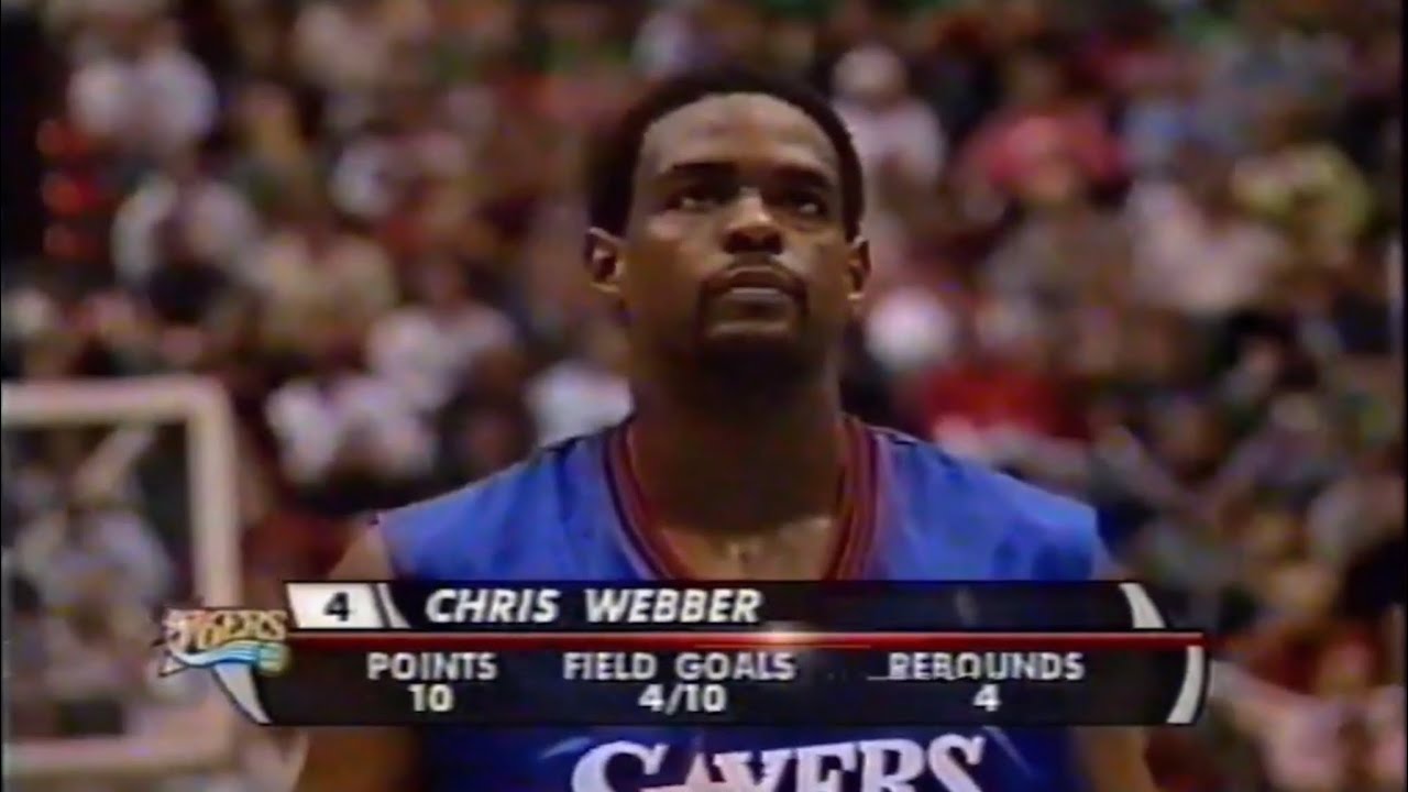 Chris Webber 76ers 21pts 8rebs vs Jazz (2005)