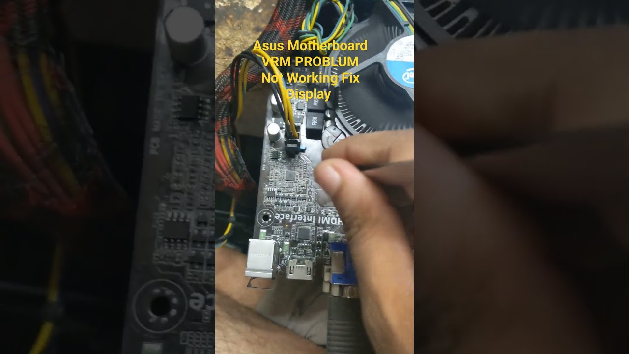 Asus Motherboard VRM PROBLUM Not Working Fix Display#montherboardrepair #repairlaptop #laptoprepair