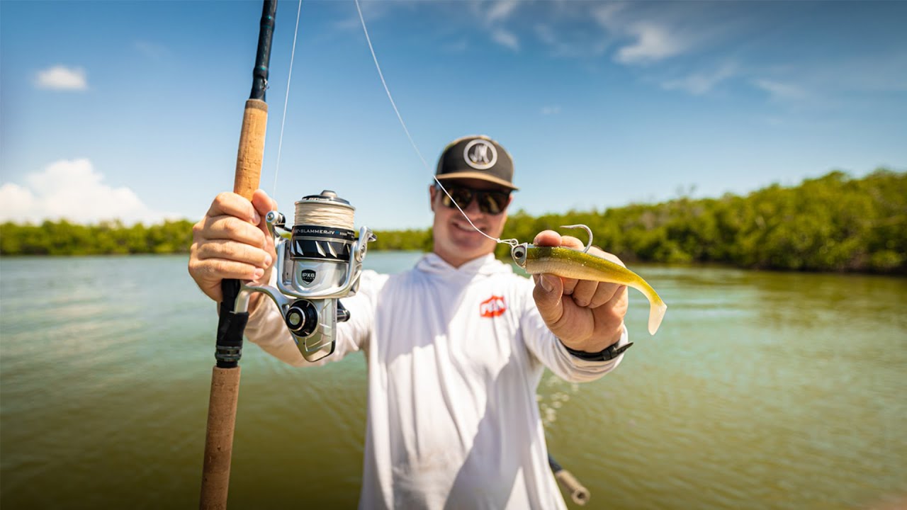 Rolling Big Swimbaits Through the Mangroves for Whatever Bites!