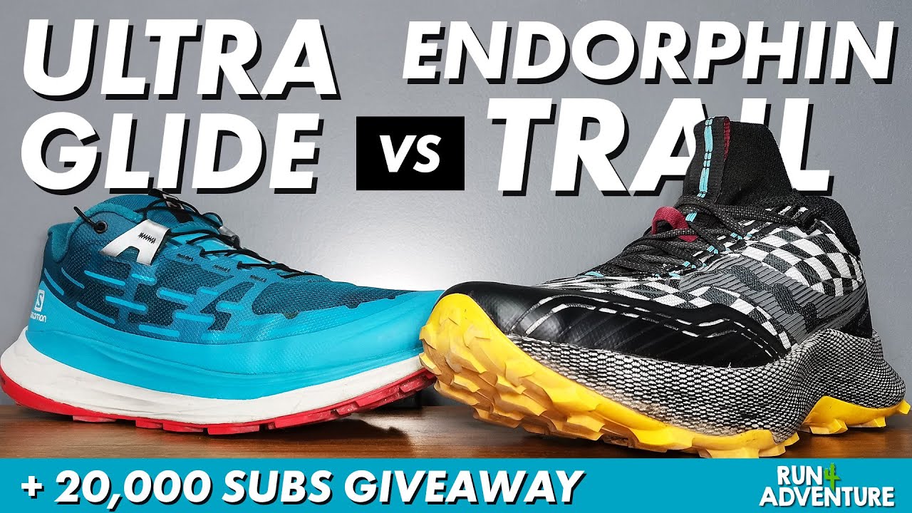 SALOMON ULTRA GLIDE vs SAUCONY ENDORPHIN TRAIL | Best Cushioned Trail Shoes | Run4Adventure