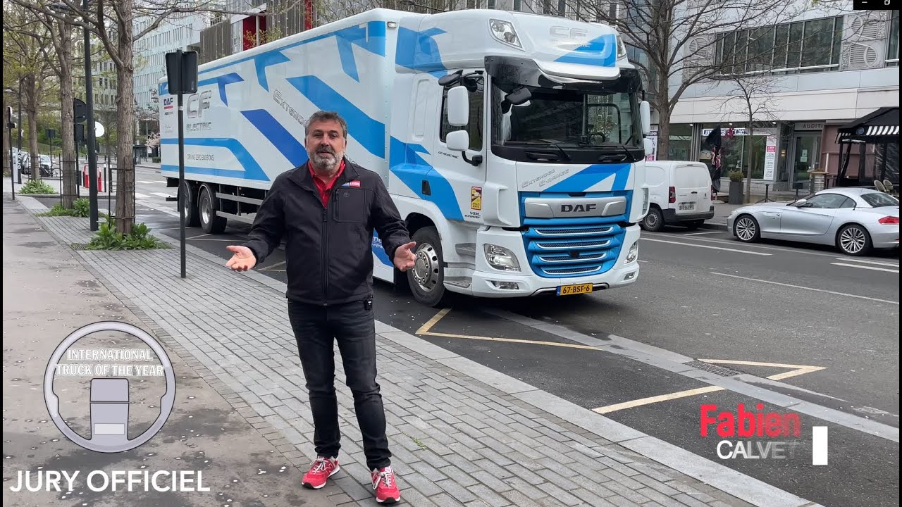 Essai camion électrique Daf CF