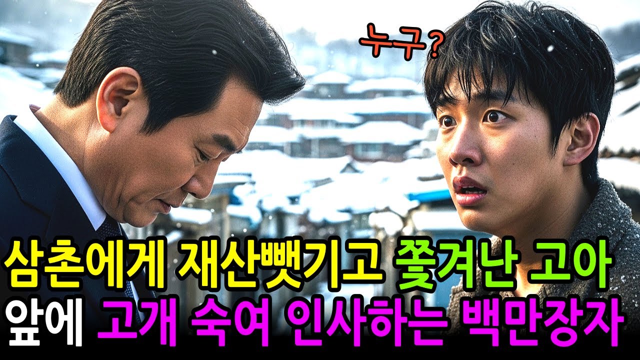 작은아빠에게 재산 다 빼앗기고, 쪽방에 살던 21살 고아 청년 앞에 폭설이 내리던 날 백만장자가 나타나 인사하는데.. ㅣ노후사연ㅣ감동사연ㅣ사연라디오