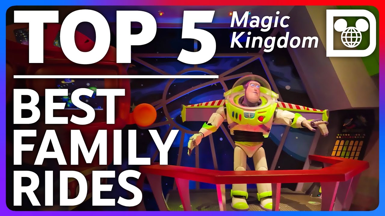 TOP 5 Magic Kingdom - Best Family Rides - Disney World