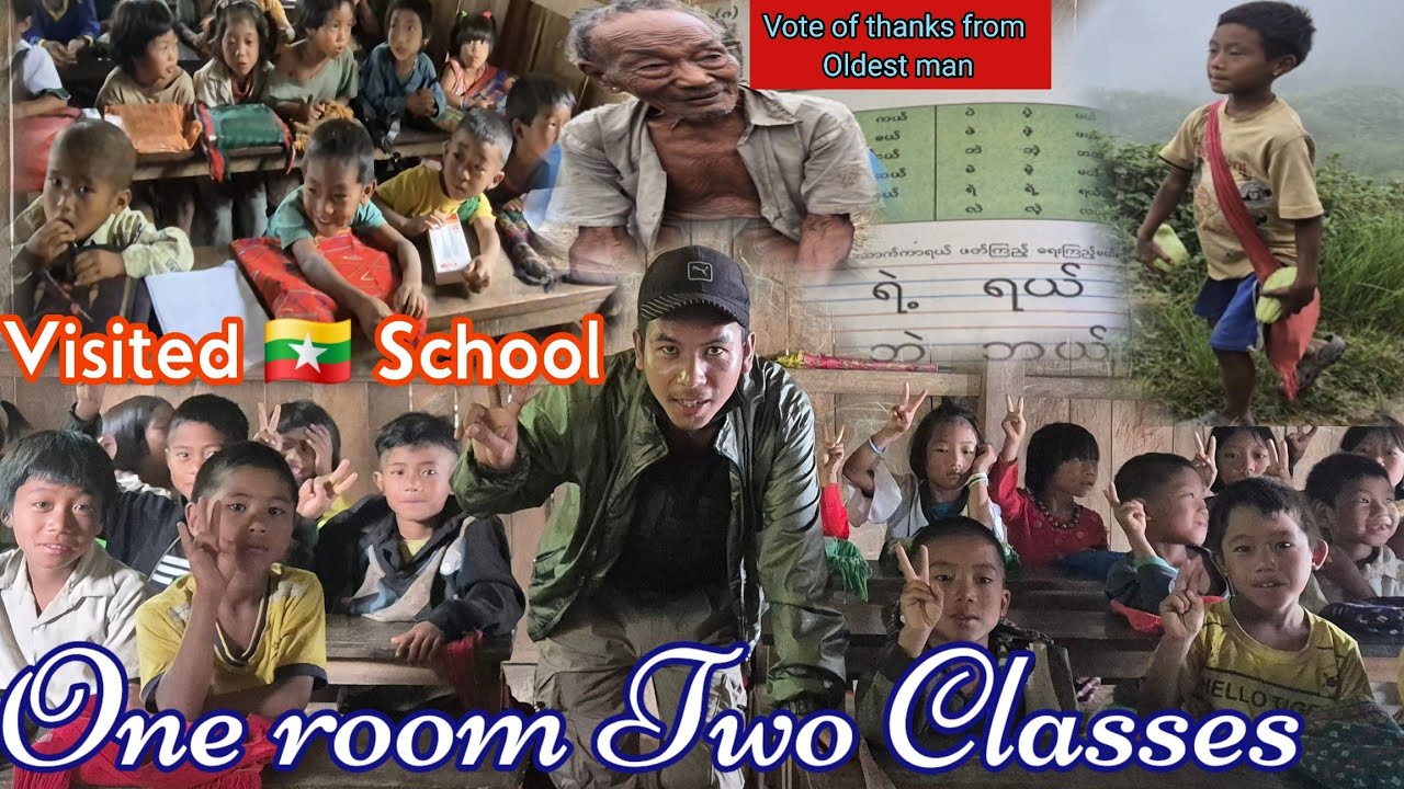  Visit Myanmar School || Emotional moment with students 😢 