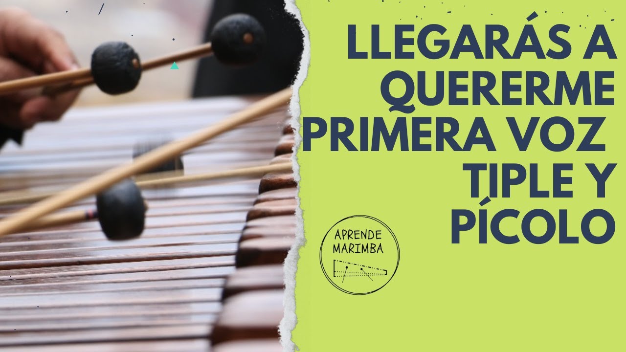 LLEGARÁS A QUERERME //PRIMERA VOZ// TIPLE Y PÍCOLO.