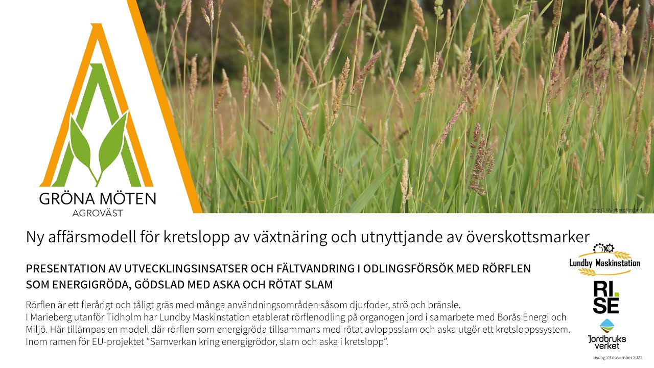 Ny aff&auml;rsmodell f&ouml;r kretslopp av v&auml;xtn&auml;ring och nyttjande av &ouml;verskottsmarker