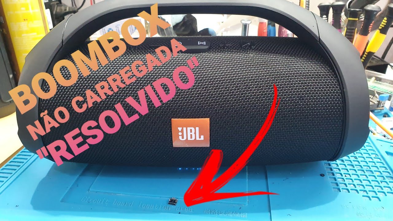 JBL não carrega, troca de conector de carga 