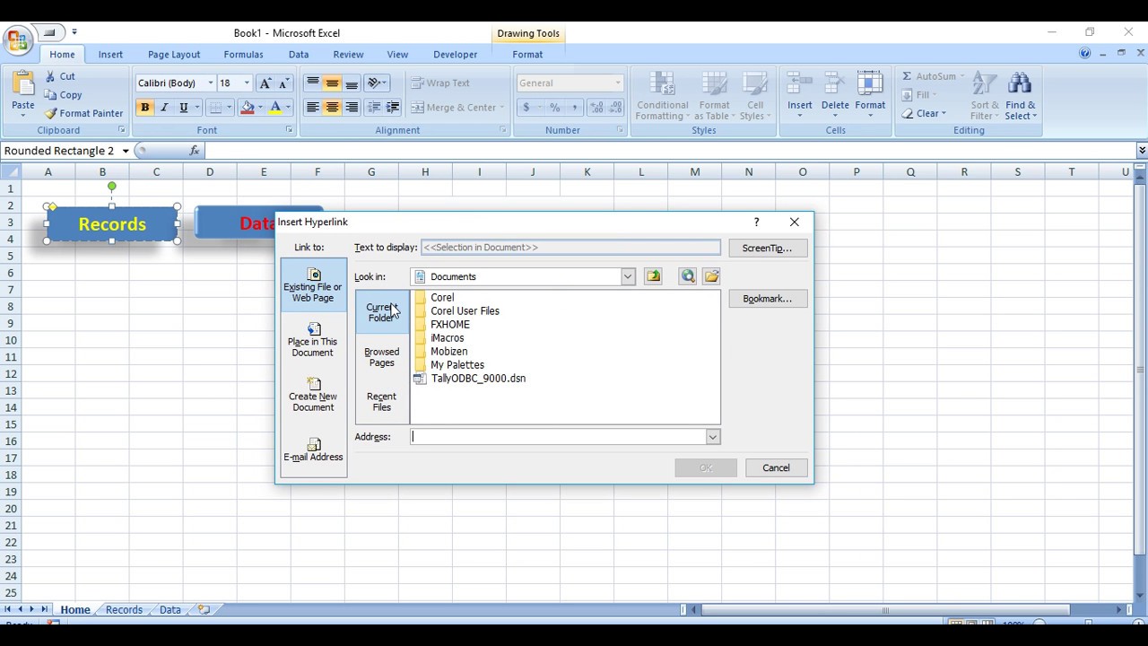 Make excel sheet button Pradip VedantSri