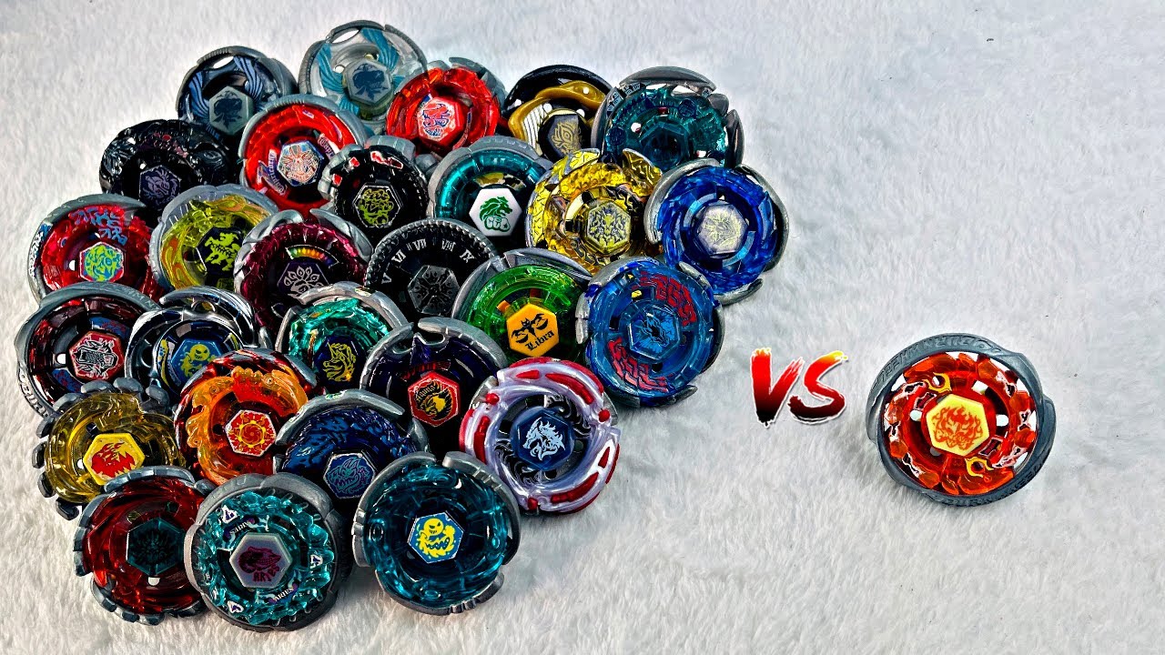 Burning FireBlaze vs ALL My Beyblade Metal Masters collection!!! THE OUTCOME WAS UNBELIEVABLE&hellip;