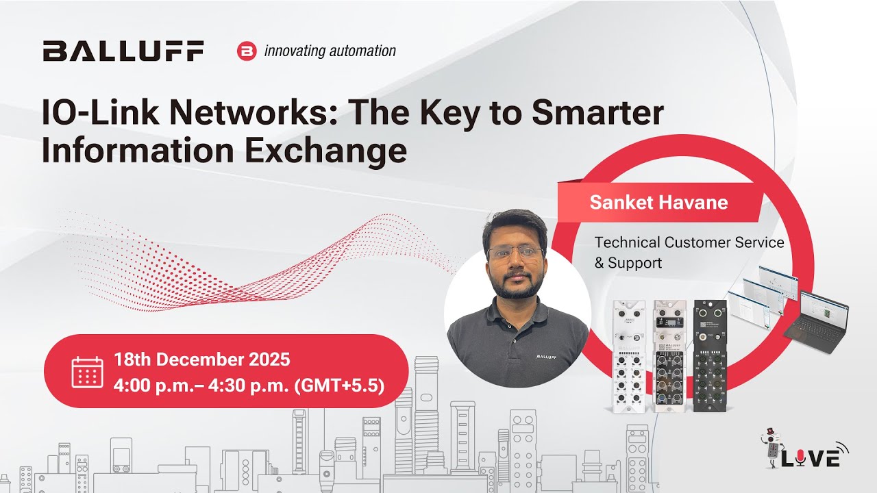 Webinar - IO-Link Networks: The Key to Smarter Information Exchange