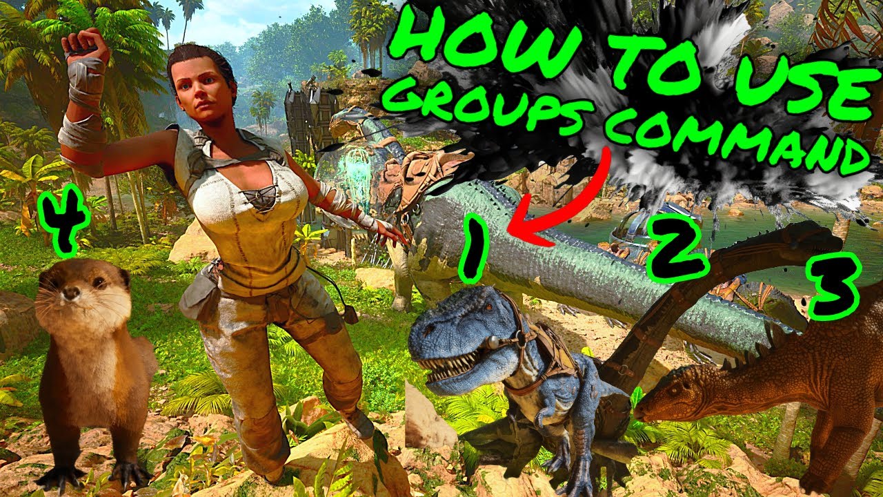 Как использовать ГРУППОВЫЕ КОМАНДЫ в Ark Survival Ascended!!! Советы и хитрости экспертного уровн...