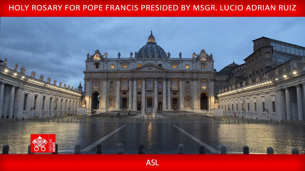 March 14 2025, Holy Rosary presided by Msgr. Lucio Adrian Ruiz