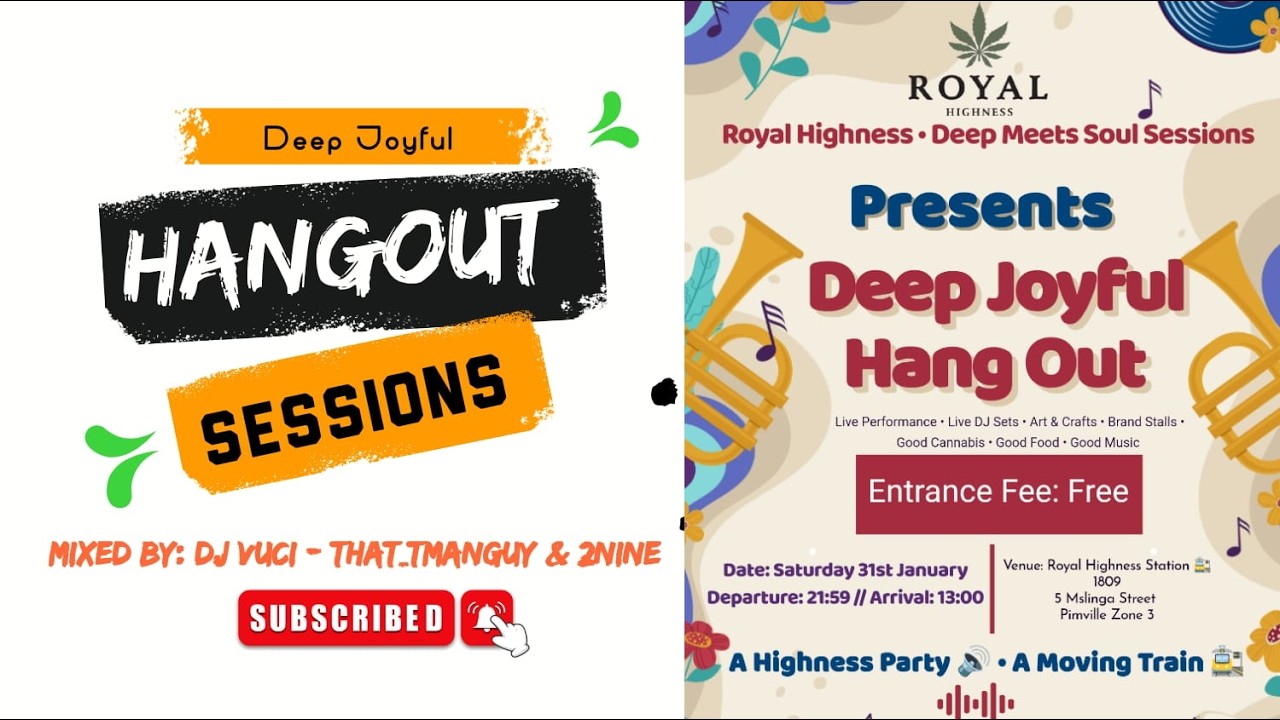 Deep Joyful Hangout Sessions : DJ Vuci | That_TManGuy | 2Nine | Deep House | Soulful House