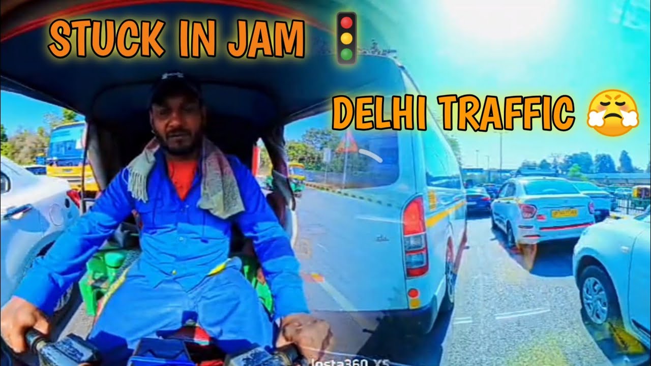 Crazy Traffic Ride in Delhi 🚦 | Real Auto Driver Life Vlog