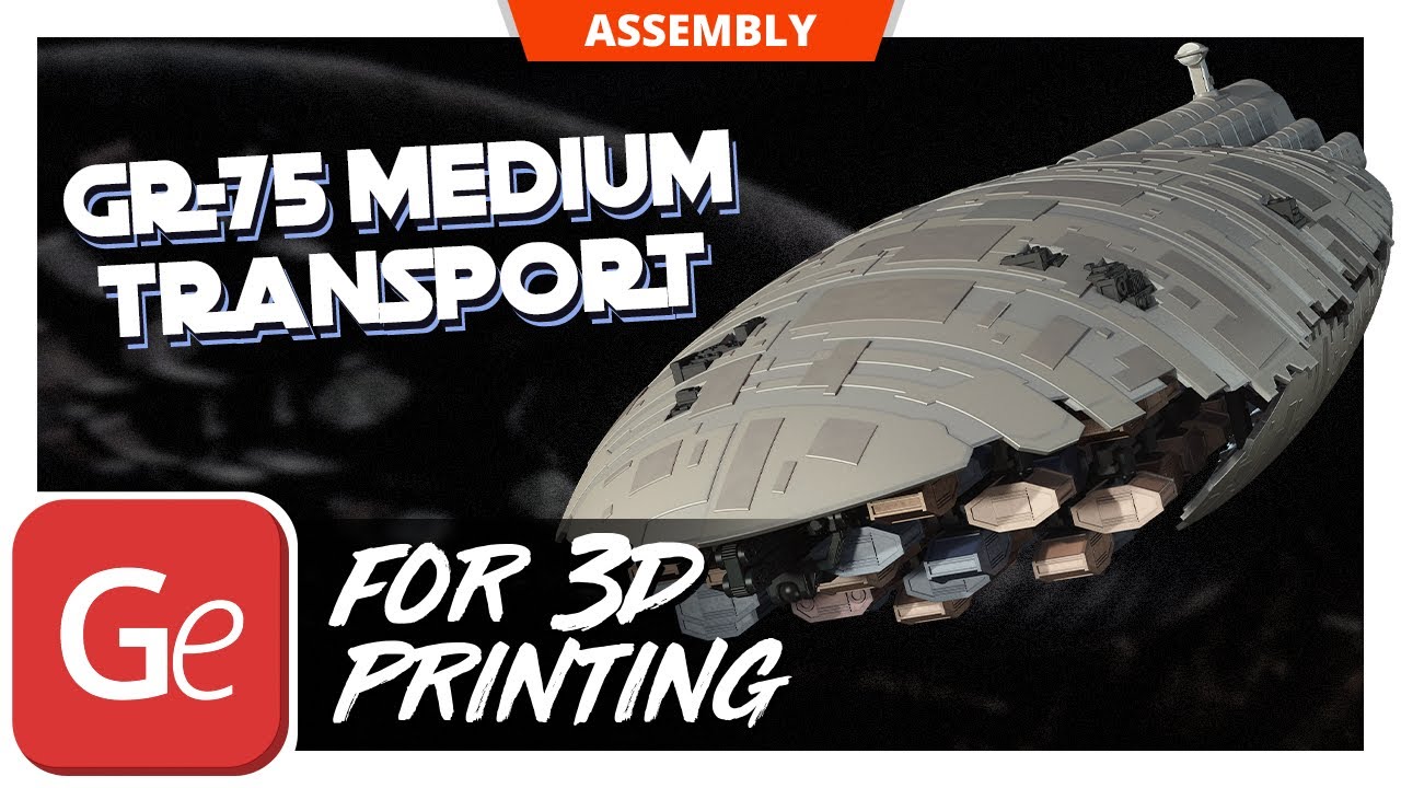 GR-75 Medium Transport 3D Printer Files | Assembly by Gambody