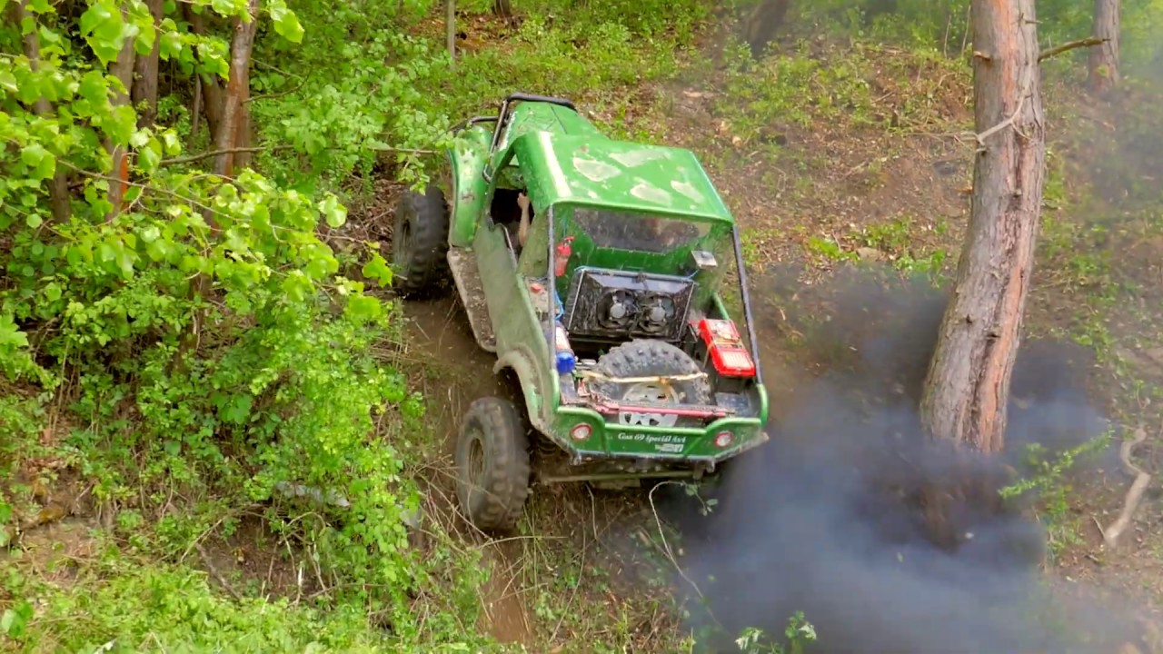 Offroad Lúky čistenie nového výjazdu + testovacia jazda Gaz 69 špeciál 4x4