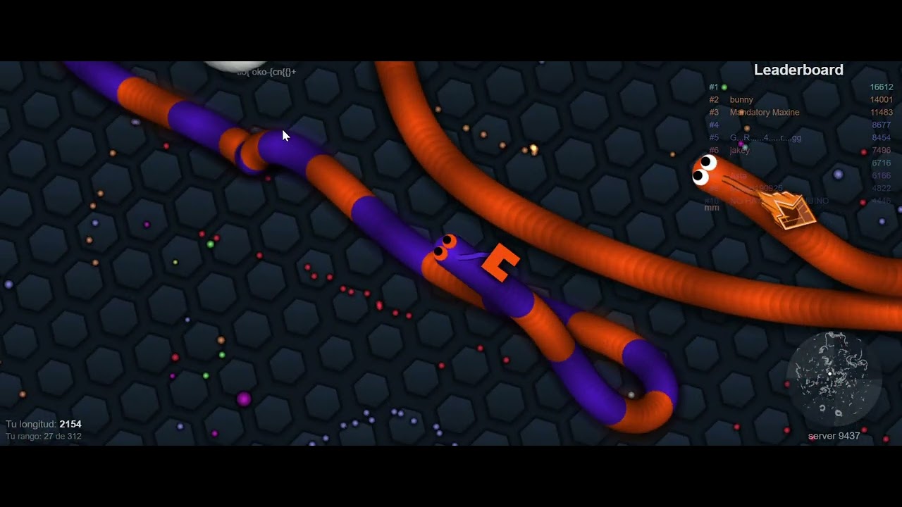 Dia 1 jugando slither.io hasta llegar a los 1000 subs (Primera vez).
