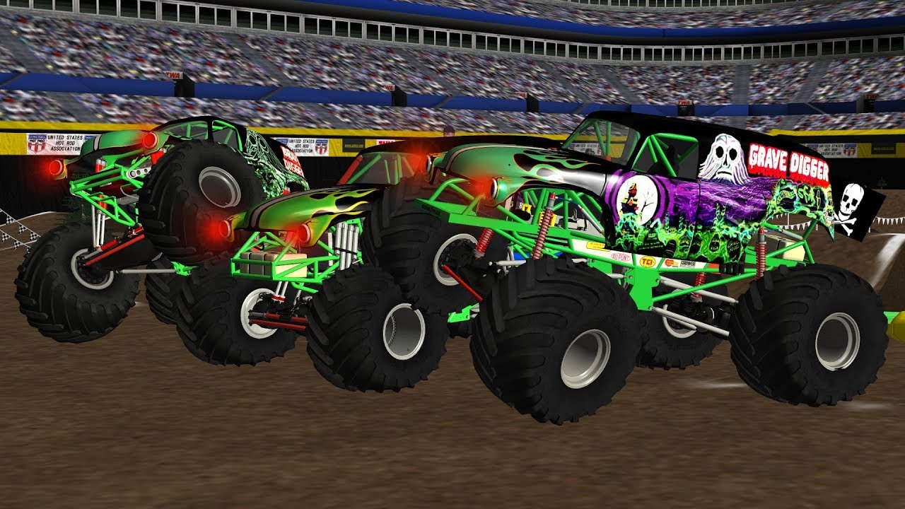 Rigs of Rods Monster Jam: Revamped Grave Digger Showcase @ St. Louis 1999