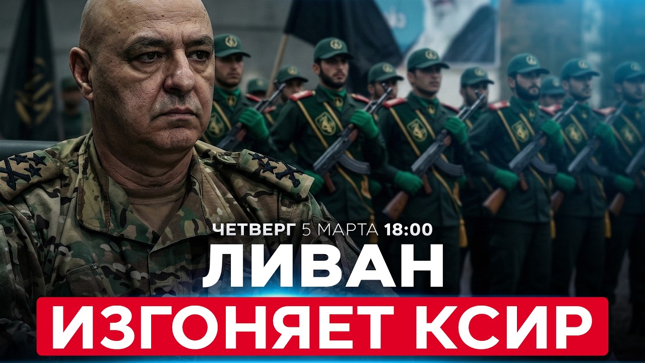 ЛИВАН ВЫДВОРЯЕТ ИЗ СТРАНЫ СТРАЖЕЙ ИСЛАМСКОЙ РЕВОЛЮЦИИ И ВВОДИТ ВИЗОВЫЙ РЕЖИМ. СПЕЦЭФИР. 5 мар 18:00