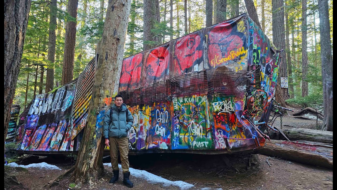 Whistler Train Wreck, Cheakamus River Waterfalls & Whistler Village Walking Tour