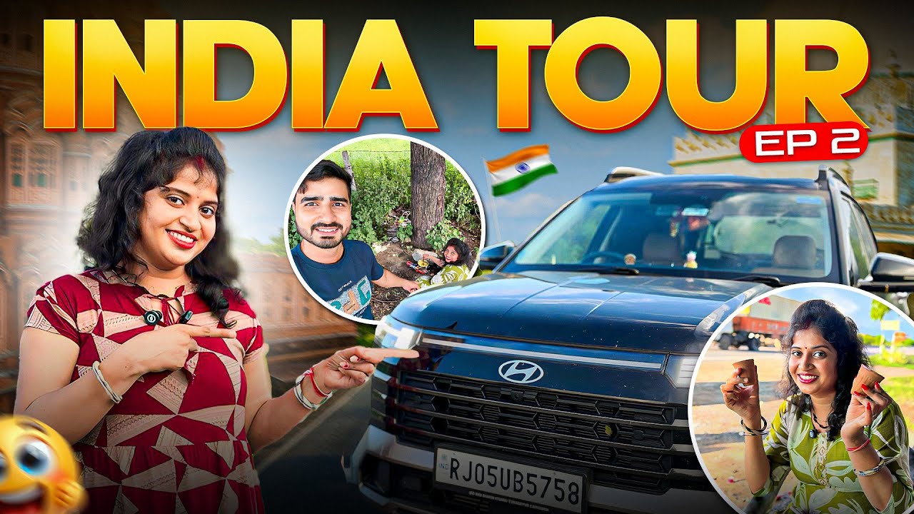 EP 02 | Jaipur to Ajmer 😍 INDIA TOUR in our Hyundai Alcazar || Nityaalok Vlogs