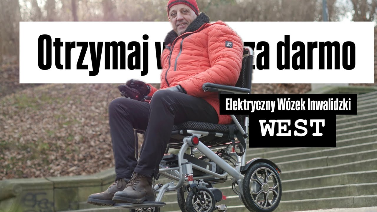 ♿ Inwalidzki Wózek Elektryczny West BC-EA5513 – ultralekki i składany! za darmo!