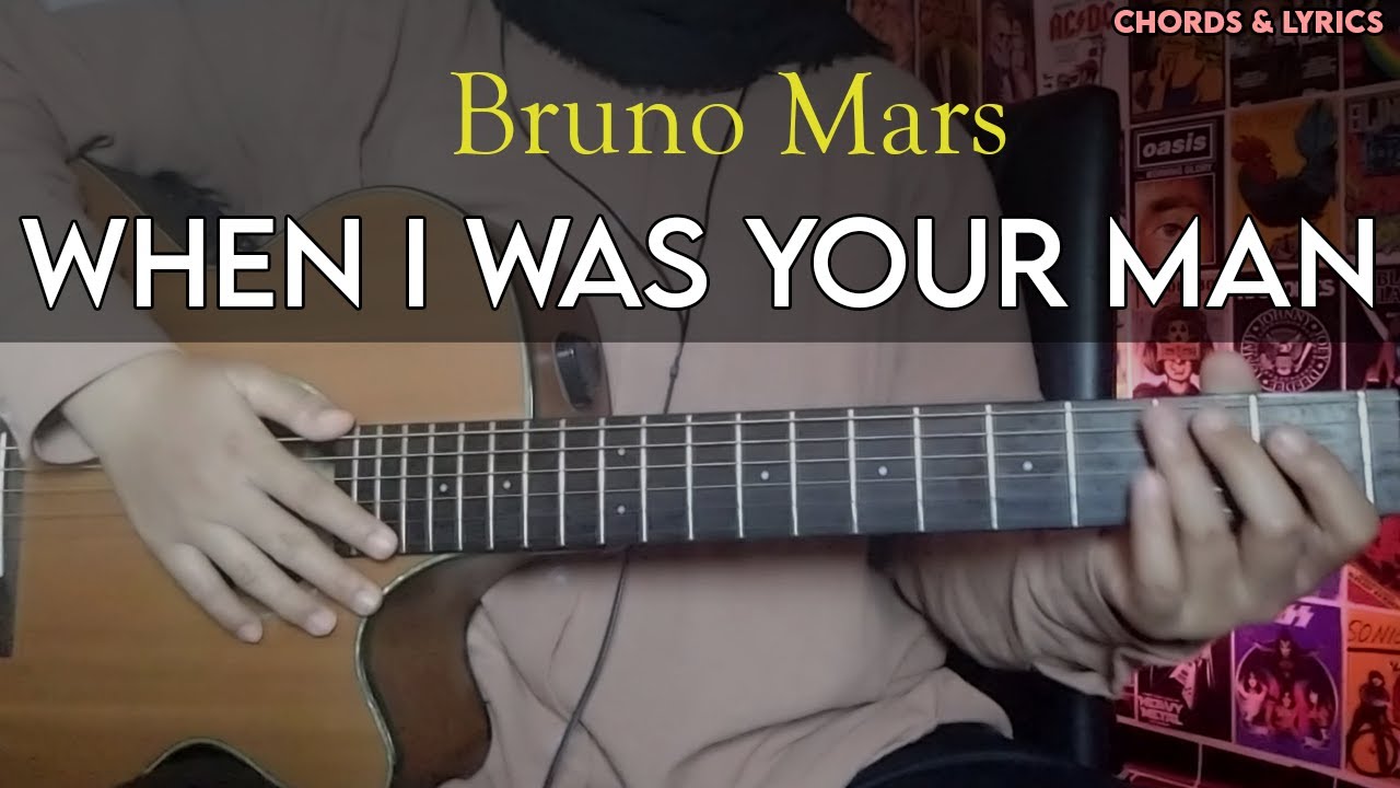 When I Was Your Man - Bruno Mars | Easy guitar tutorial with chords lyrics | guitar play along