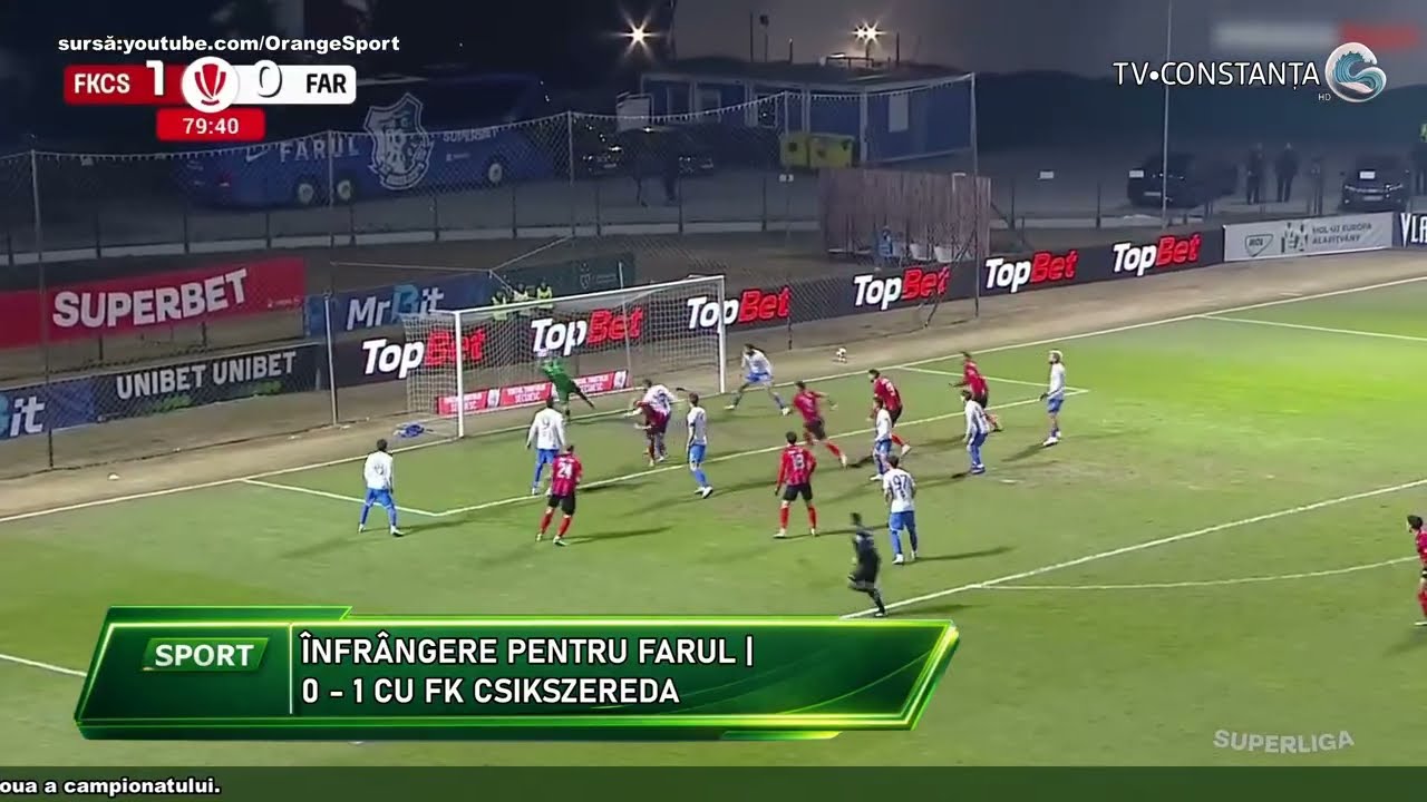 Înfrângere pentru Farul Constanța | 0 - 1 cu FK Csikszereda