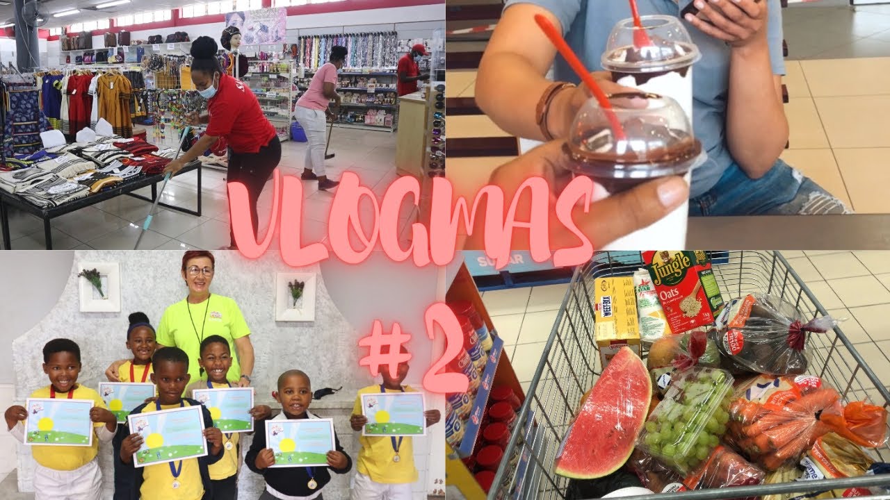 VLOGMAS #2 | Come to work with me, Ice cream date, School Sports Awards, Mini Grocery shopping