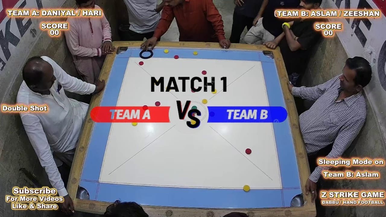 Match 1 || Team A Vs Team B || Z Strike Dabbu Carrom Ranking || Dated 05-08-2025