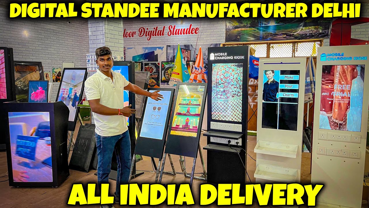 digital standee manufacturer in Delhi || Lollypop Flange, Logo Projector, Hologram Fan, Standy