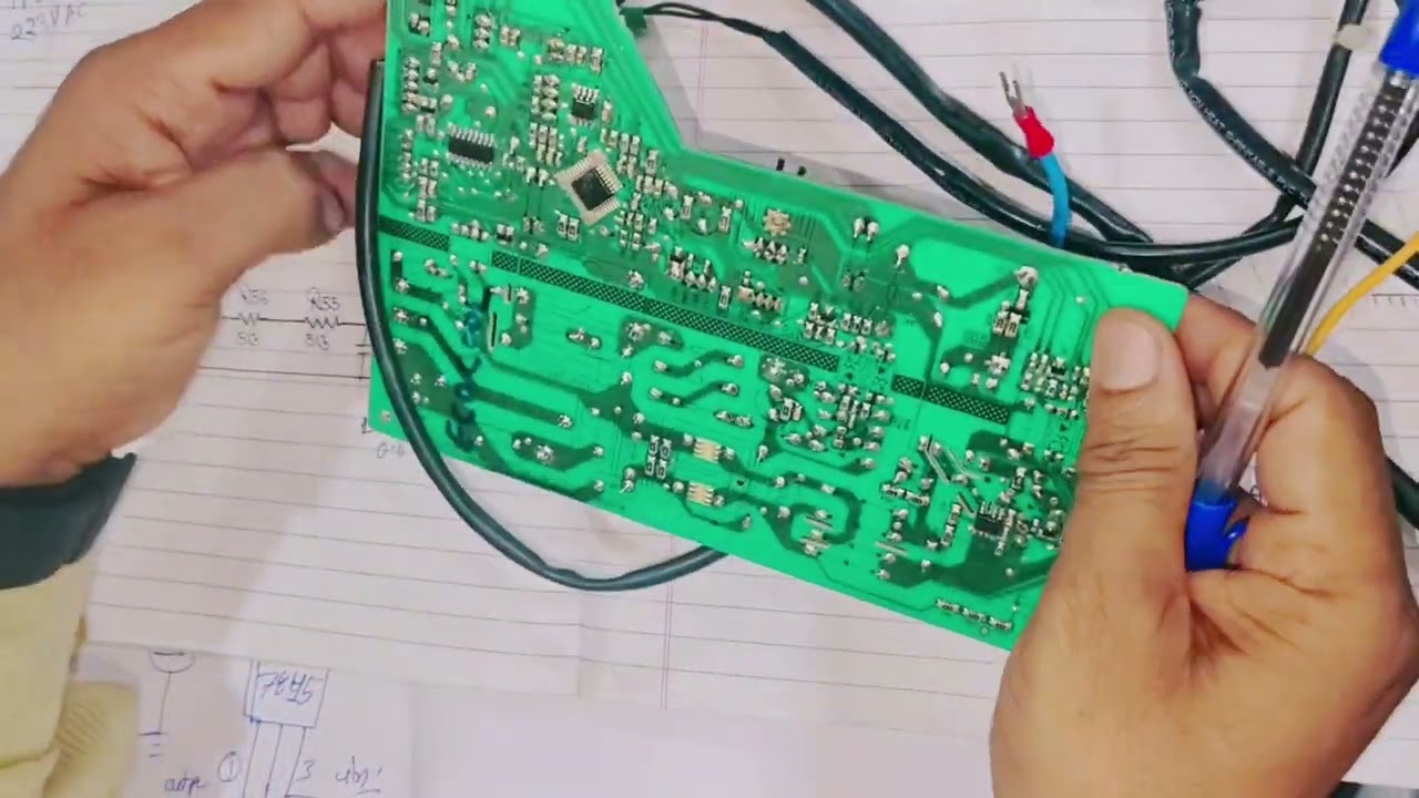 Voltas inverter AC indoor PCB zero crossing section