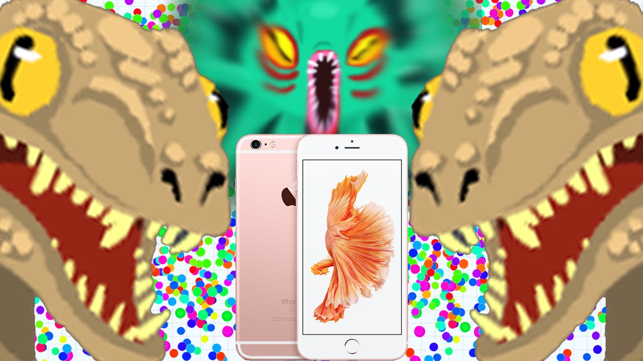 Agar.io - iPhone 6S Plus Giveaway Epic Trick Split Run! (Agario Best Moments)