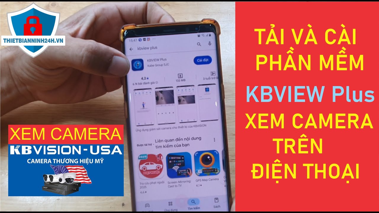 Tải và cài đặt phần mềm KBVIEW PLUS | xem camera KBVISION trên điện thoại | Thiết Bị An Ninh 24H