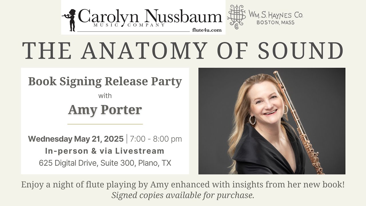 THE ANATOMY OF SOUND - Book Signing Release Party with Amy Porter