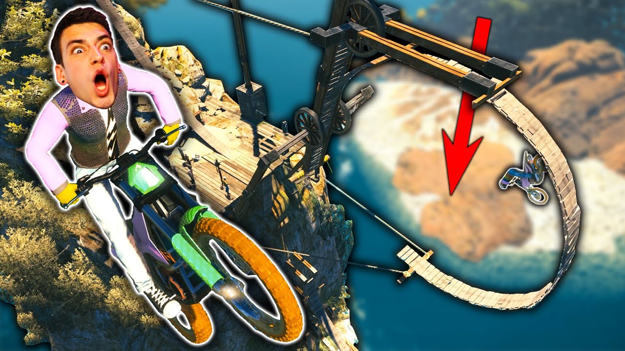 DIRTBIKING A 1,000 FOOT LOOP! (Trials Rising)