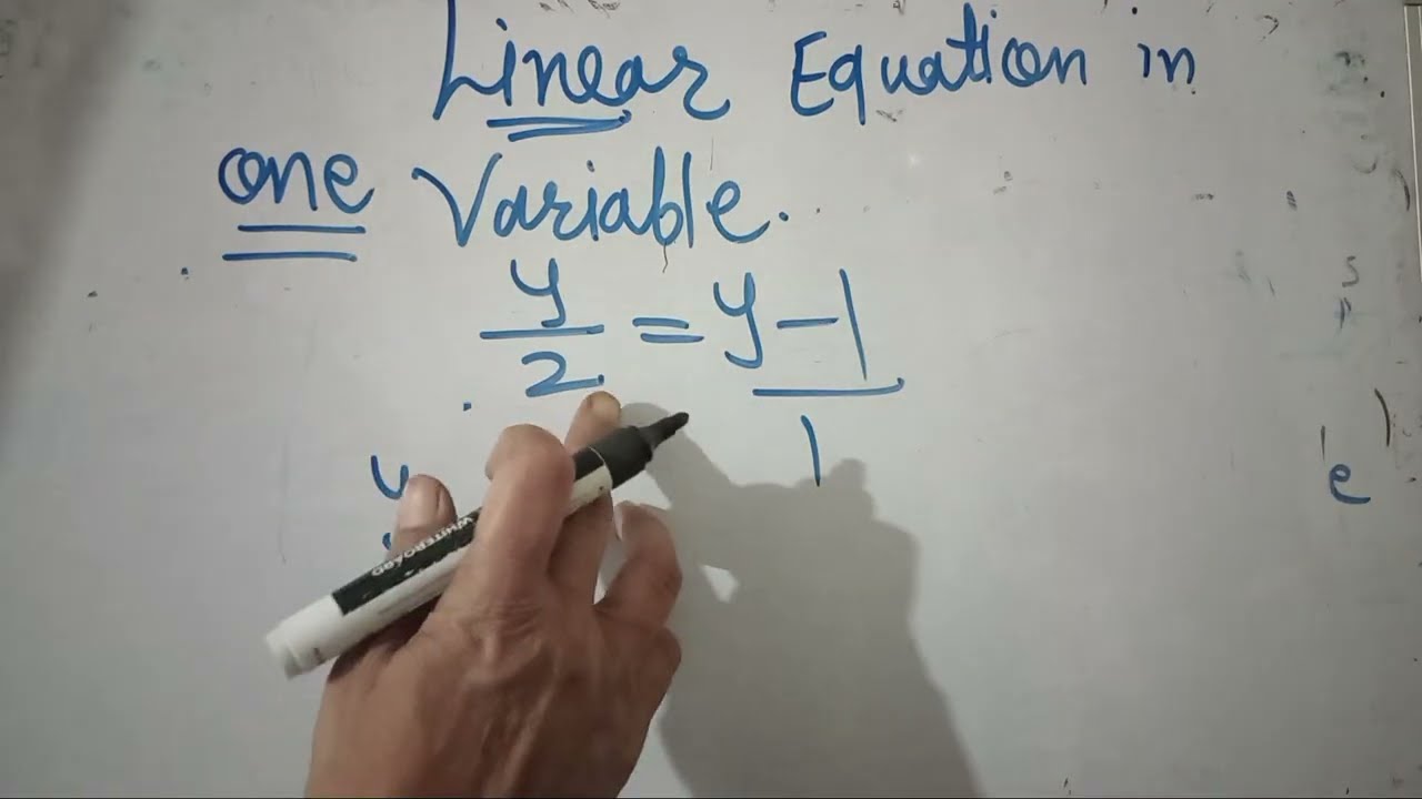 Linear Equation in One Variable . CBSE 6th 7th  Maths .Concept and solution 