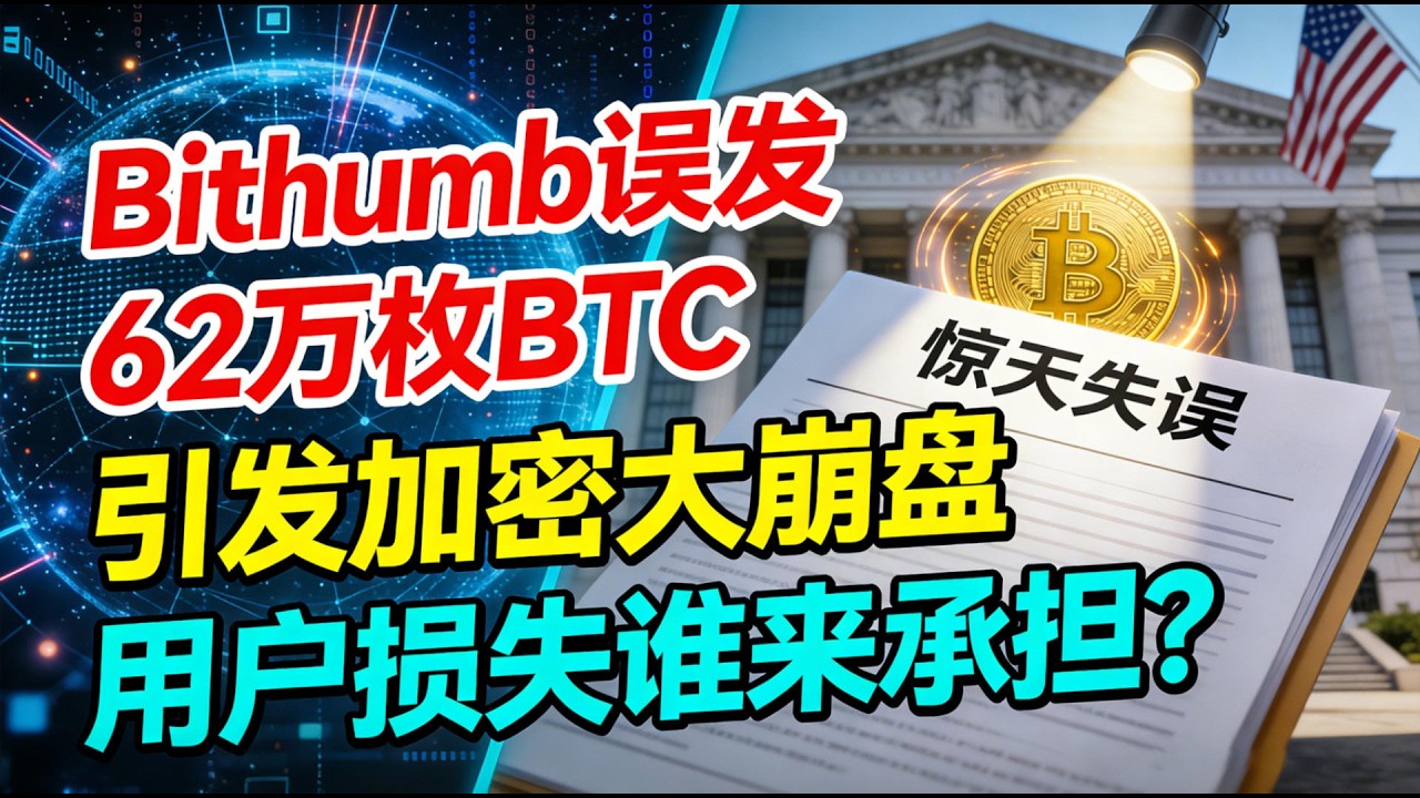 【惊天失误】Bithumb误发62万枚 BTC，引发加密大崩盘！仅仅一个道歉是不够的！用户的损失谁来承担？