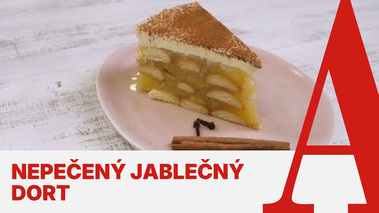Nepečený jablečný dort