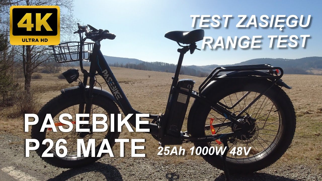 Pasebike P26 Mate test zasięgu / range test #ebike #rangetest #elektryczny #testzasiegu