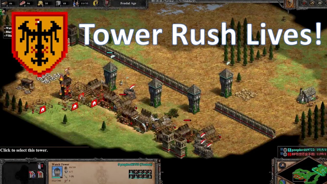 Teuton Tower Rush Action on Arena